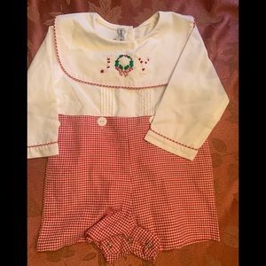Infant Boys Joy Holiday Button Outfit